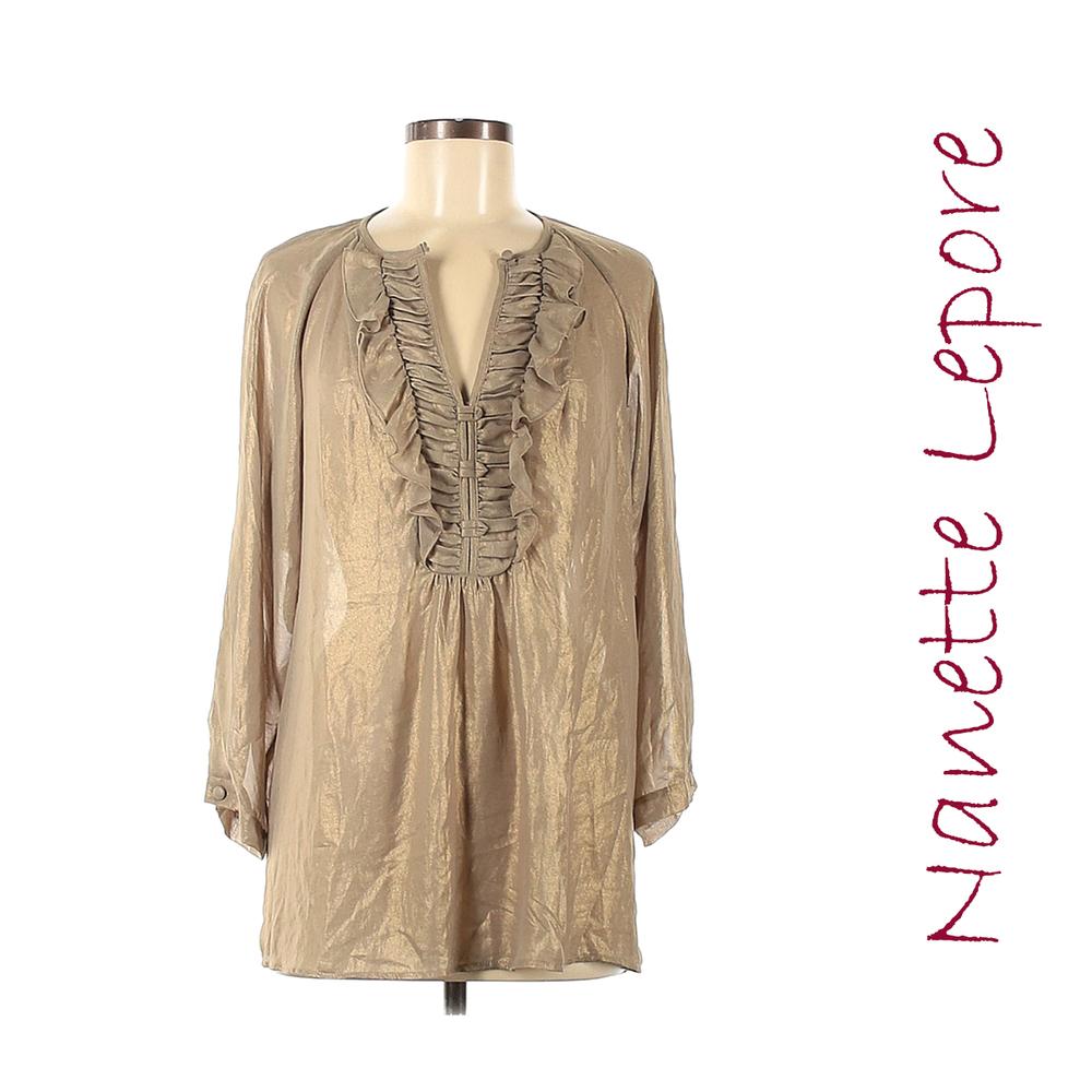Nanette Lepore Collection Long Sleeve Blouse, Like New